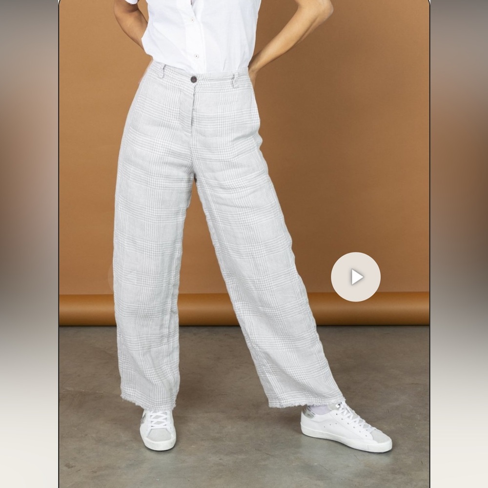Hannoh Wessel Petronila Pants - Gray & White Check